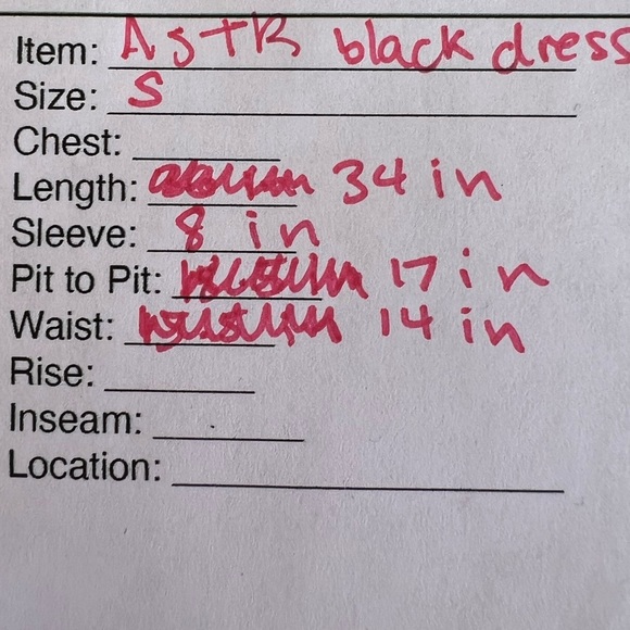 ASTR Black Cutout Mini Dress Size S Tie Front Linen Blend Going Out - Picture 7 of 8